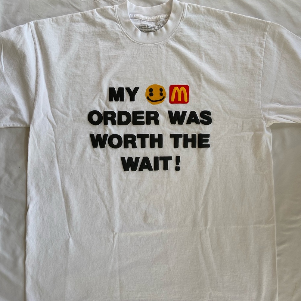 Cactus Plant Flea Market McDonald’s My Order Was Worth The Wait T Shirt CPFM